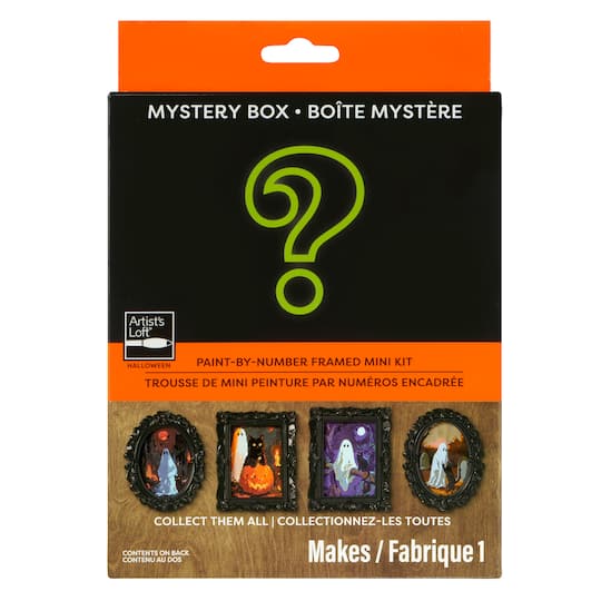 Mystery Cat & Ghost Paint-by-Number Framed Mini Kit by Artist's Loft